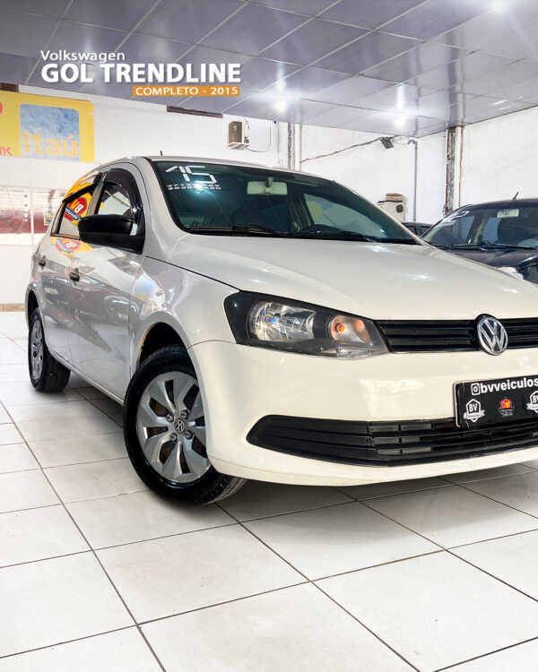 VOLKSWAGEN GOL 1.0 TRENDLINE 2015 – Econômico, moderno e pronto pra rodar com você!